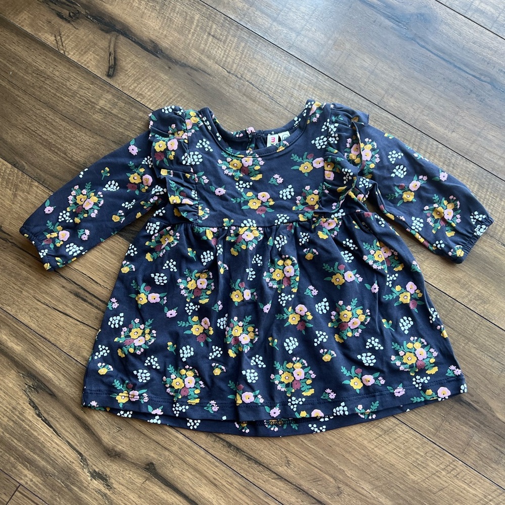 Floral long sleeve Dress 6 month